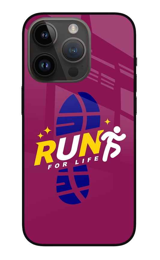 Run for Life iPhone 14 Pro Glass Case