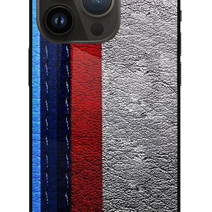 BMW Stripes iPhone 14 Pro Glass Case