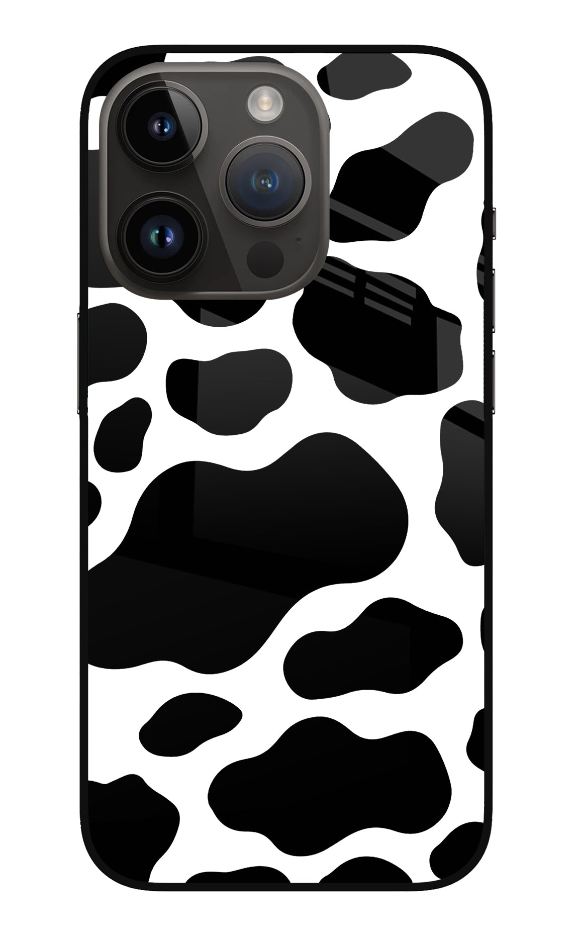 Cow Spots iPhone 14 Pro Glass Case