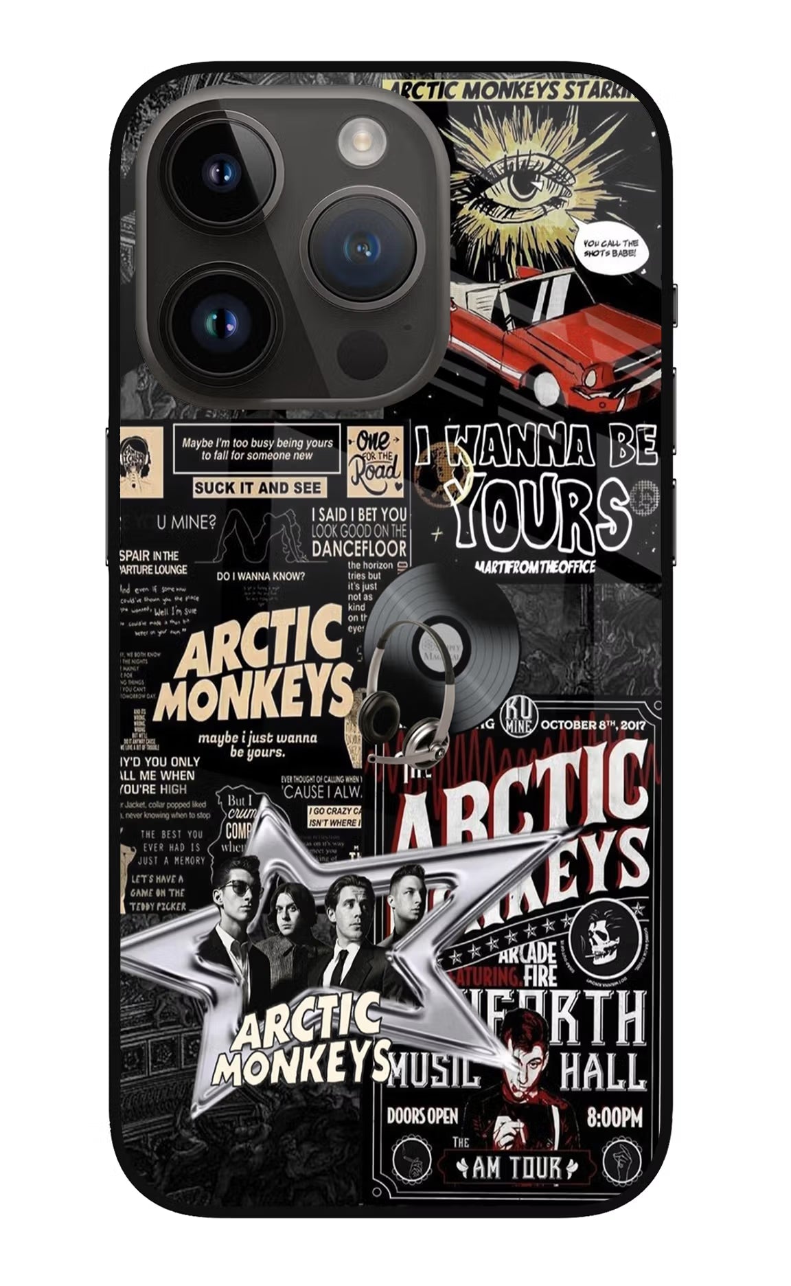 Arctic Monkeys iPhone 14 Pro Glass Case Back Cover by Casekaro