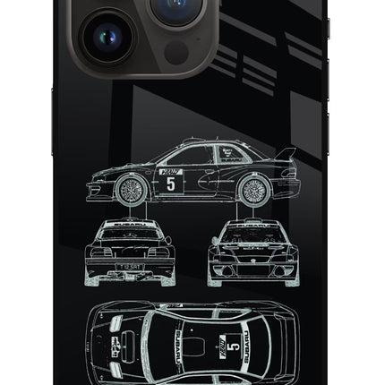 WRC'99 iPhone 14 Pro Glass Case Back Cover by Casekaro