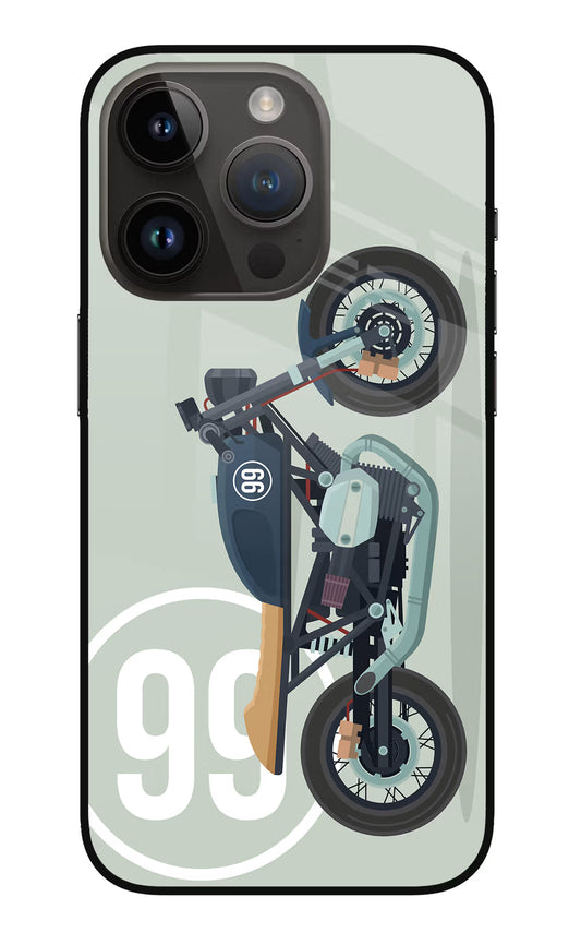 Classic Cafe Racer 99 iPhone 14 Pro Glass Case