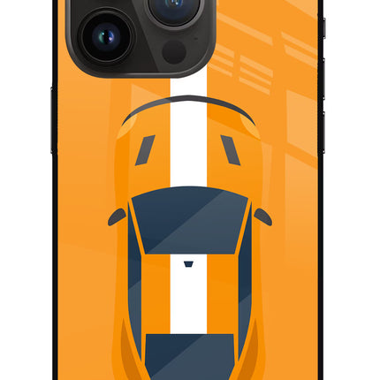 Highway Pursuit iPhone 14 Pro Glass Case Back Cover by Casekaro