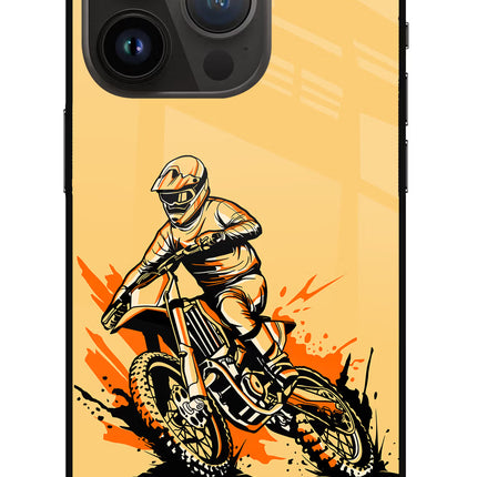 Off-Road Fury iPhone 14 Pro Glass Case Back Cover by Casekaro