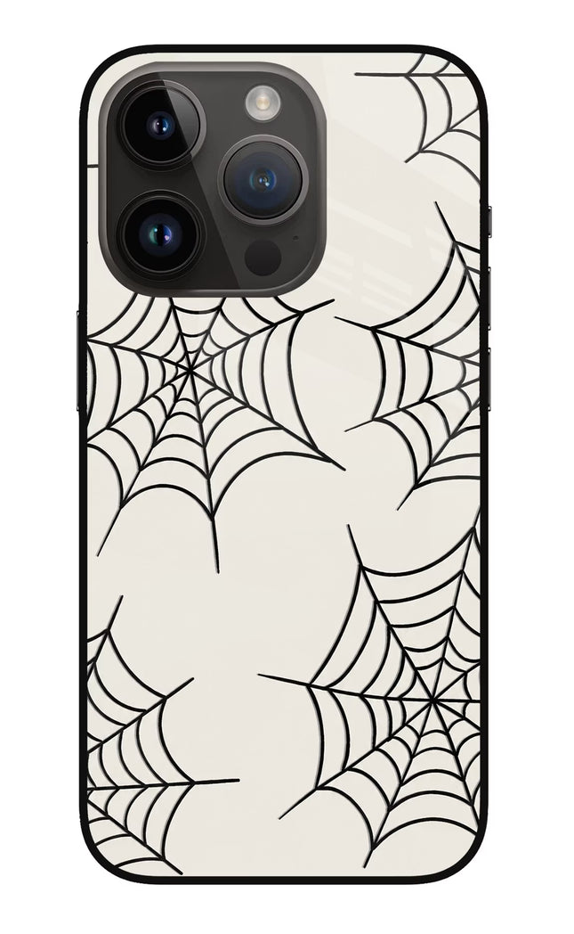 Spider Web iPhone 14 Pro Glass Case