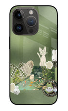 Aesthetic anime iPhone 14 Pro Glass Case