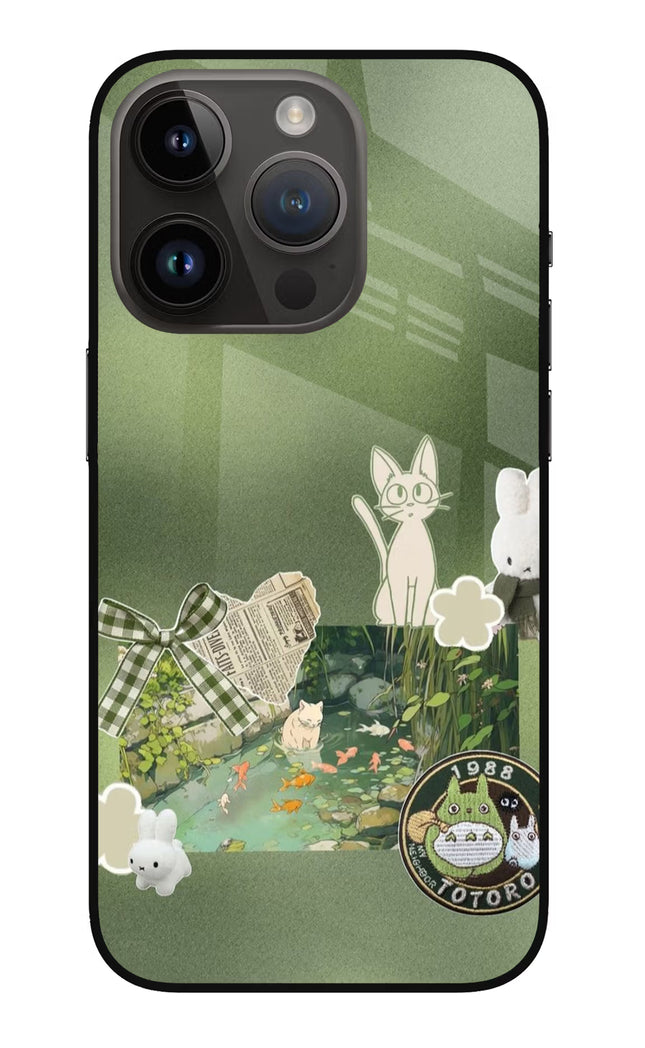 Aesthetic anime iPhone 14 Pro Glass Case