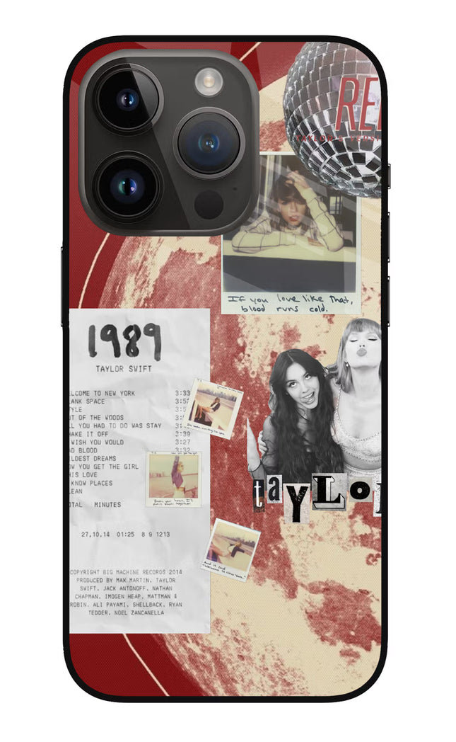 Taylor Swift iPhone 14 Pro Glass Case