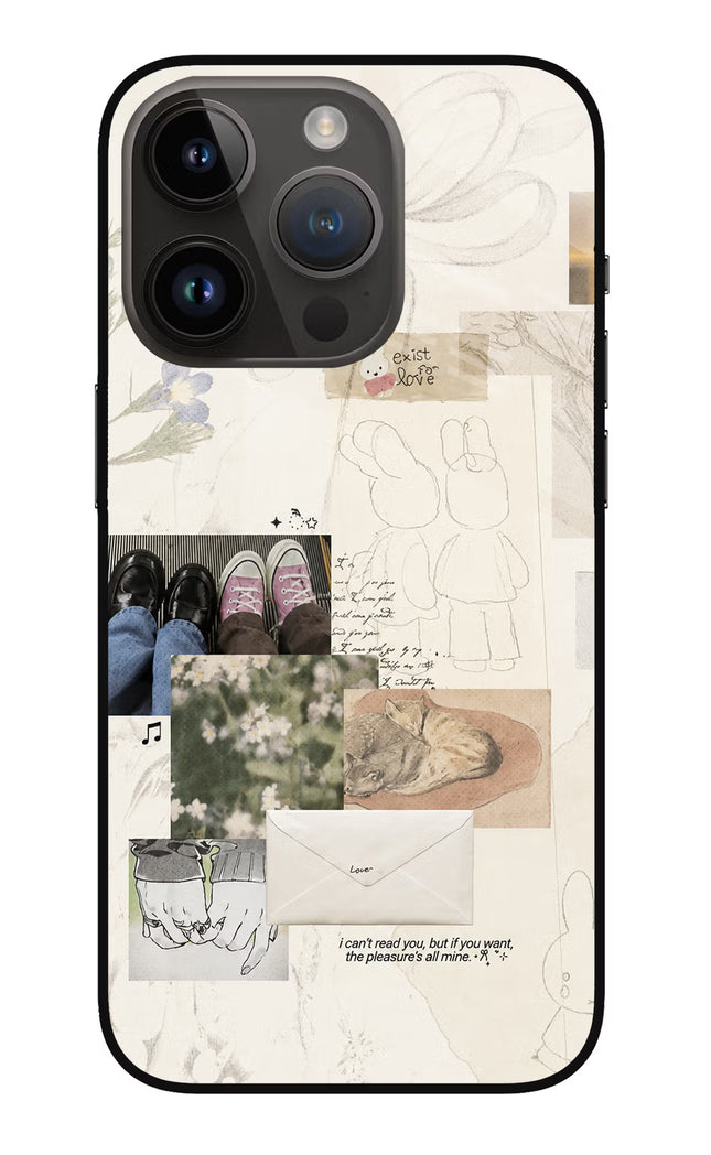Soft Aesthetic iPhone 14 Pro Glass Case