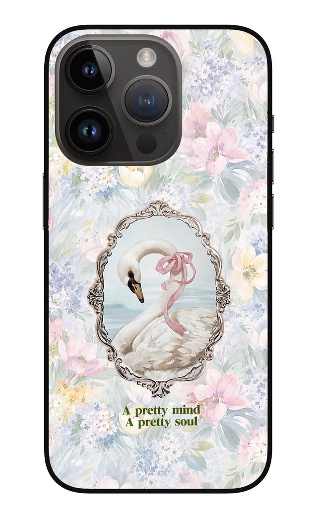 Pretty Mind Pretty Soul iPhone 14 Pro Glass Case
