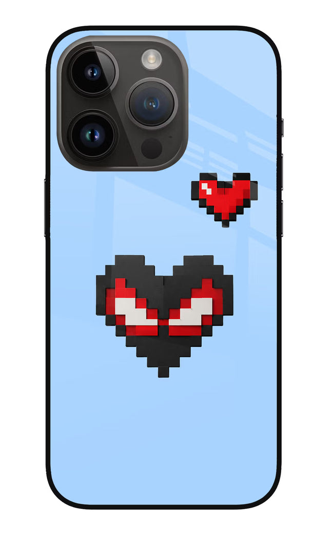 Peter Heart iPhone 14 Pro Glass Case