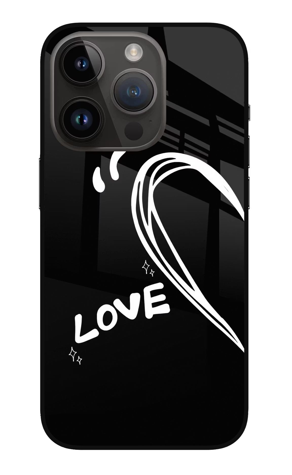 Love Line iPhone 14 Pro Glass Case