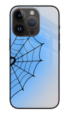 Blue Web iPhone 14 Pro Glass Case