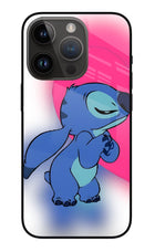 Stitch Hug iPhone 14 Pro Glass Case