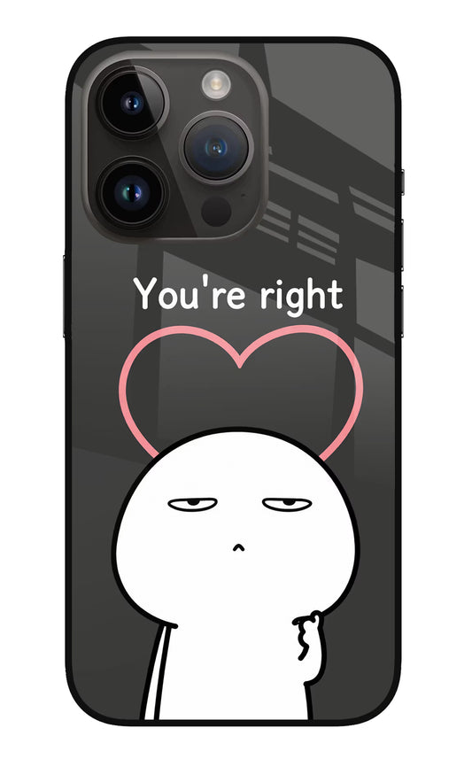 You're Right iPhone 14 Pro Glass Case