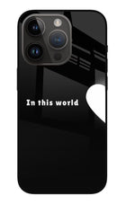 This World iPhone 14 Pro Glass Case