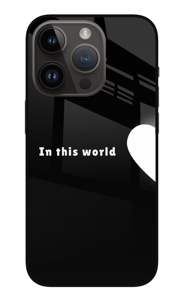 This World iPhone 14 Pro Glass Case