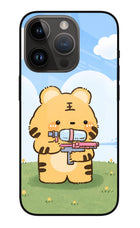 Tiger Treat iPhone 14 Pro Glass Case