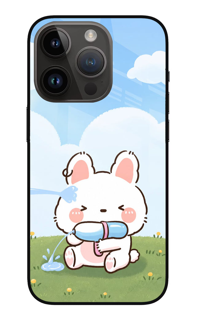 Bunny Treat iPhone 14 Pro Glass Case