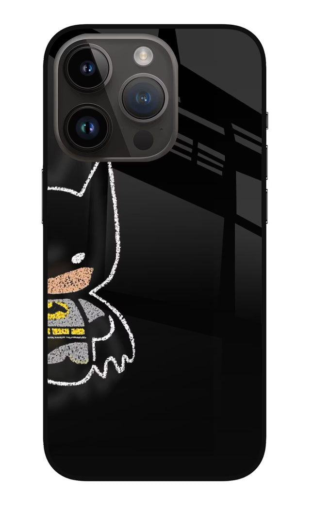 Bat Kitty iPhone 14 Pro Glass Case