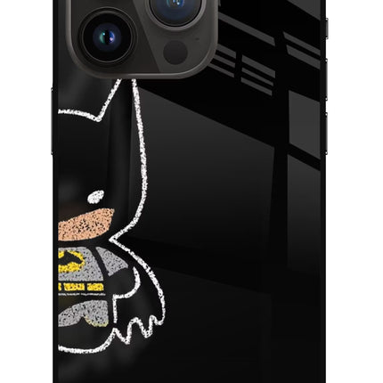 Bat Kitty iPhone 14 Pro Glass Case Back Cover by Casekaro