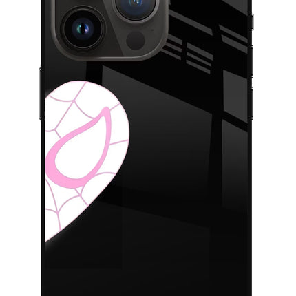 Gwen Mask iPhone 14 Pro Glass Case Back Cover by Casekaro