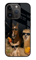 Party Squad iPhone 14 Pro Glass Case