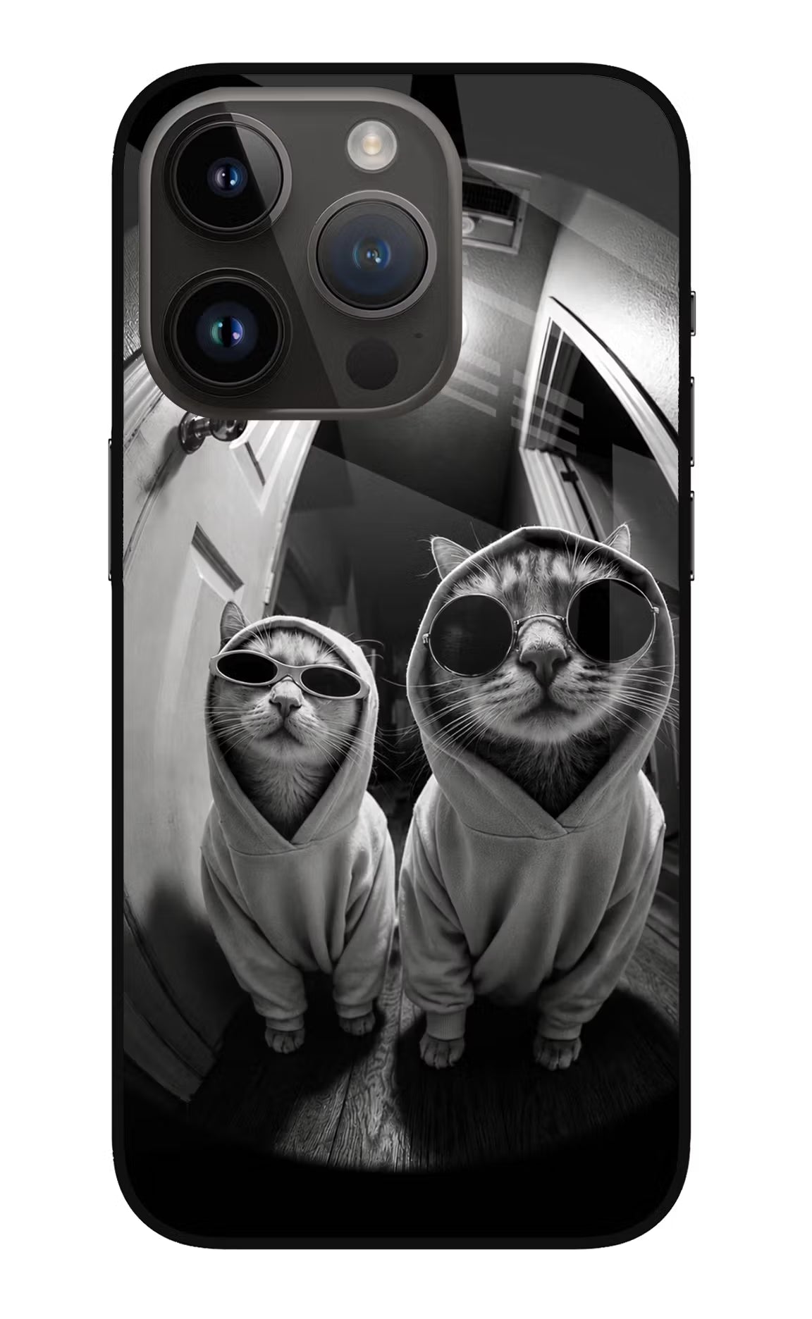 Hood Cats iPhone 14 Pro Glass Case