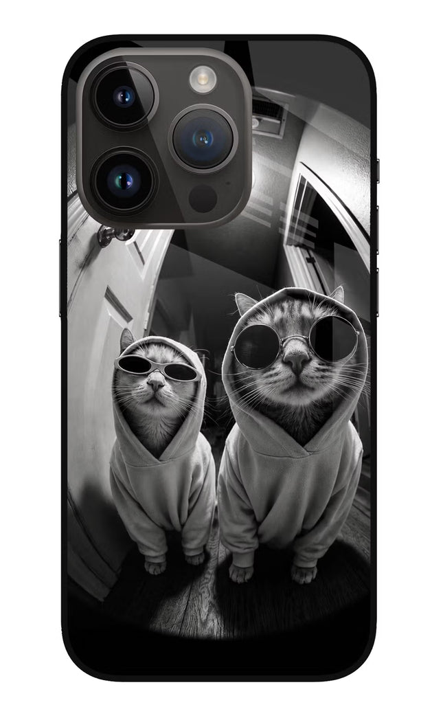 Hood Cats iPhone 14 Pro Glass Case