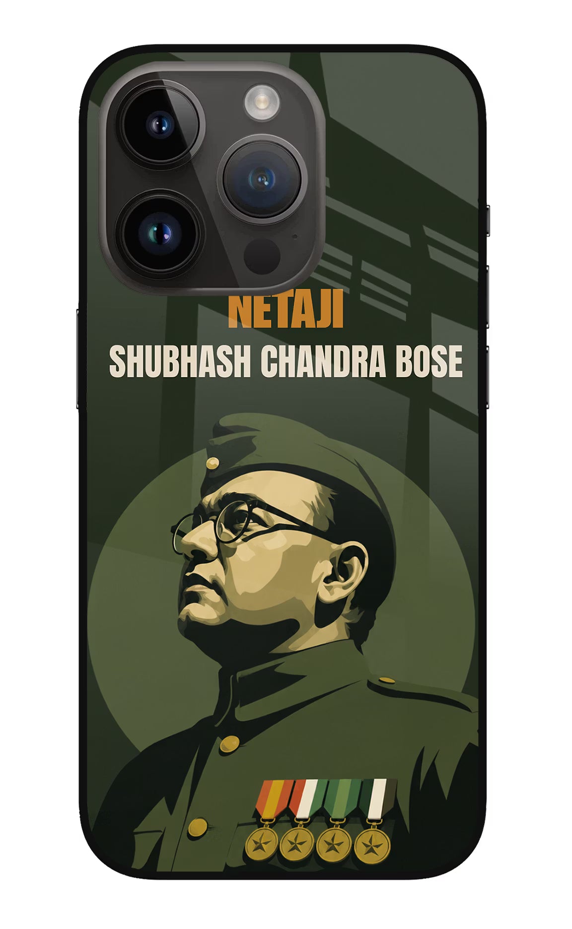 Netaji Legacy iPhone 14 Pro Glass Case