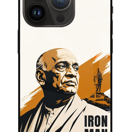Sardar Patel Iron Will iPhone 14 Pro Glass Case