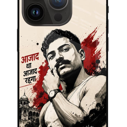 Chandrashekhar Azad Fearless iPhone 14 Pro Glass Case
