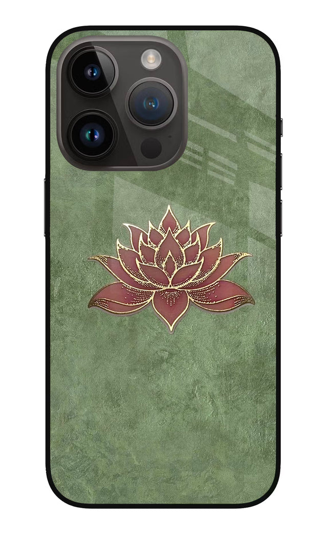 Lotus Grace iPhone 14 Pro Glass Case