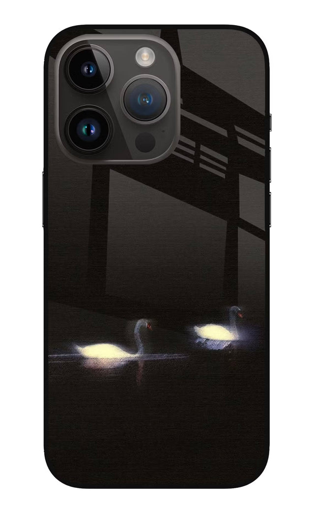 Silent Swans iPhone 14 Pro Glass Case