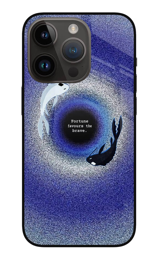 Dark Koi iPhone 14 Pro Glass Case