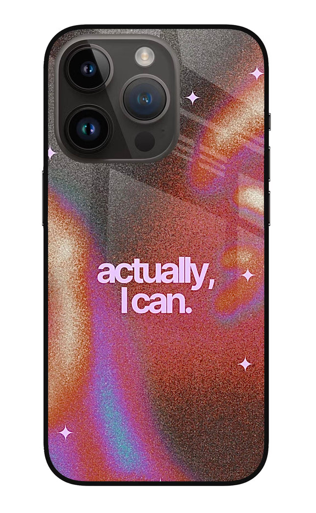 Pink Aura iPhone 14 Pro Glass Case