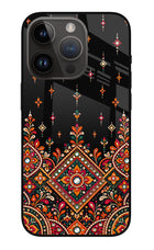 Noir Mehfil iPhone 14 Pro Glass Case