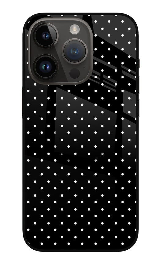 White Dots iPhone 14 Pro Glass Case