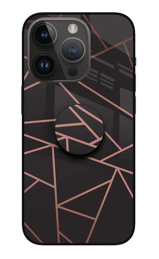 Geometric Pattern iPhone 14 Pro Glass Case