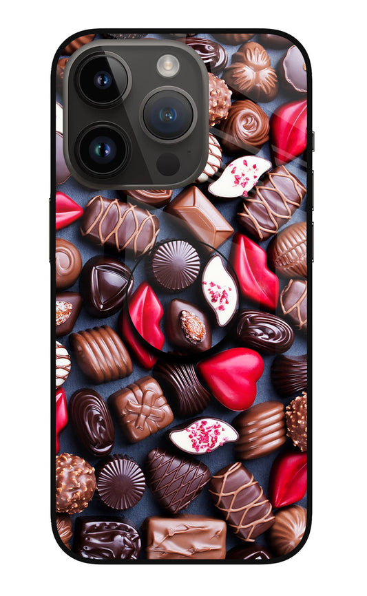 Chocolates iPhone 14 Pro Glass Case