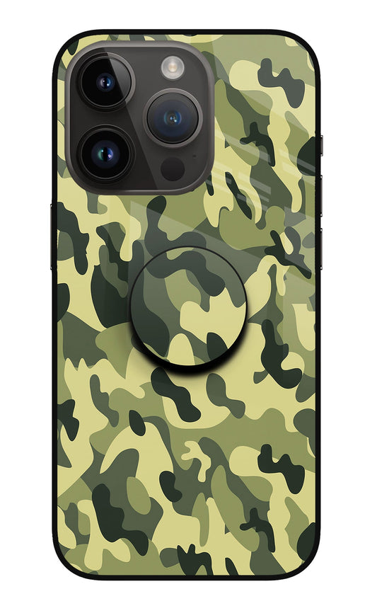 Camouflage iPhone 14 Pro Glass Case