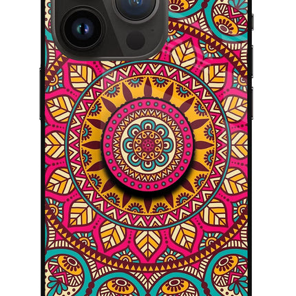 Mandala iPhone 14 Pro Pop Case by Casekaro