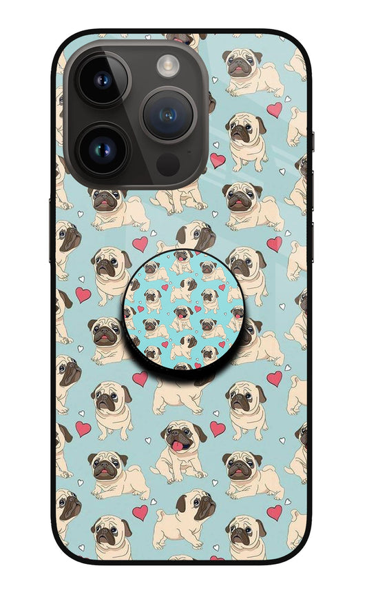 Pug Dog iPhone 14 Pro Glass Case