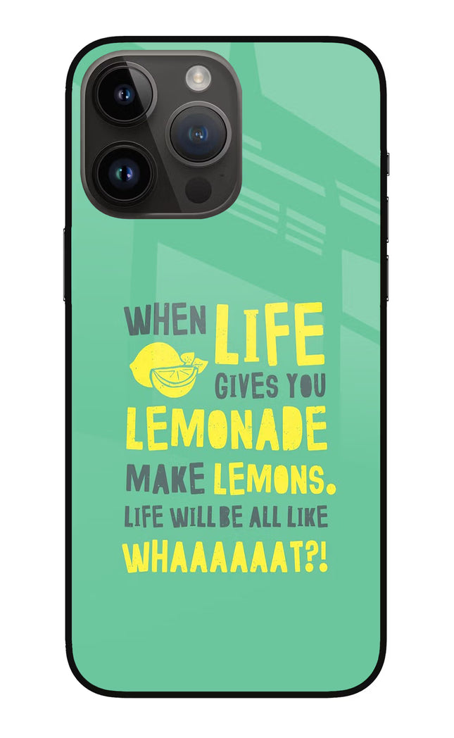 Quote iPhone 14 Pro Max Glass Case