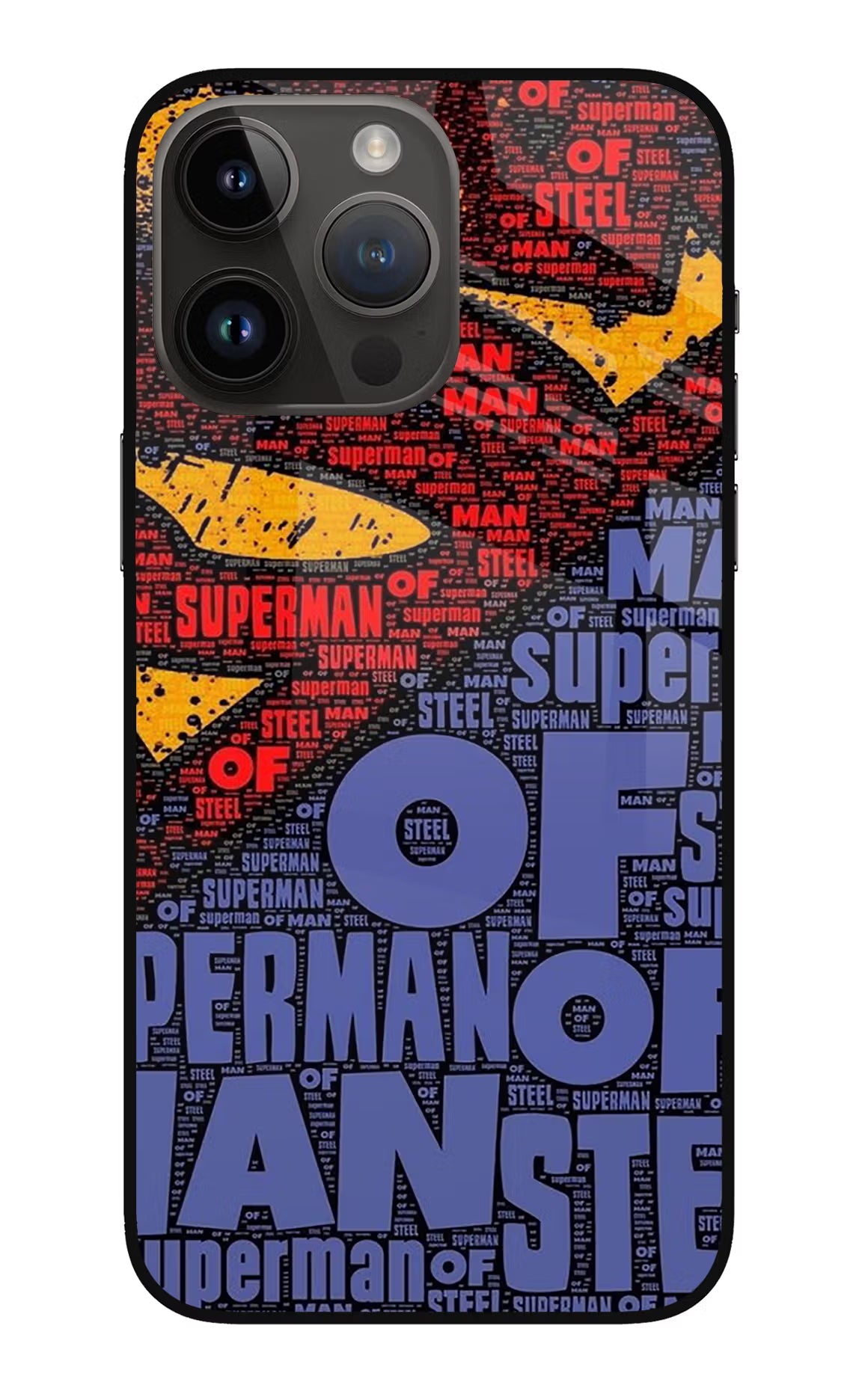 Superman iPhone 14 Pro Max Glass Case Back Cover by Casekaro