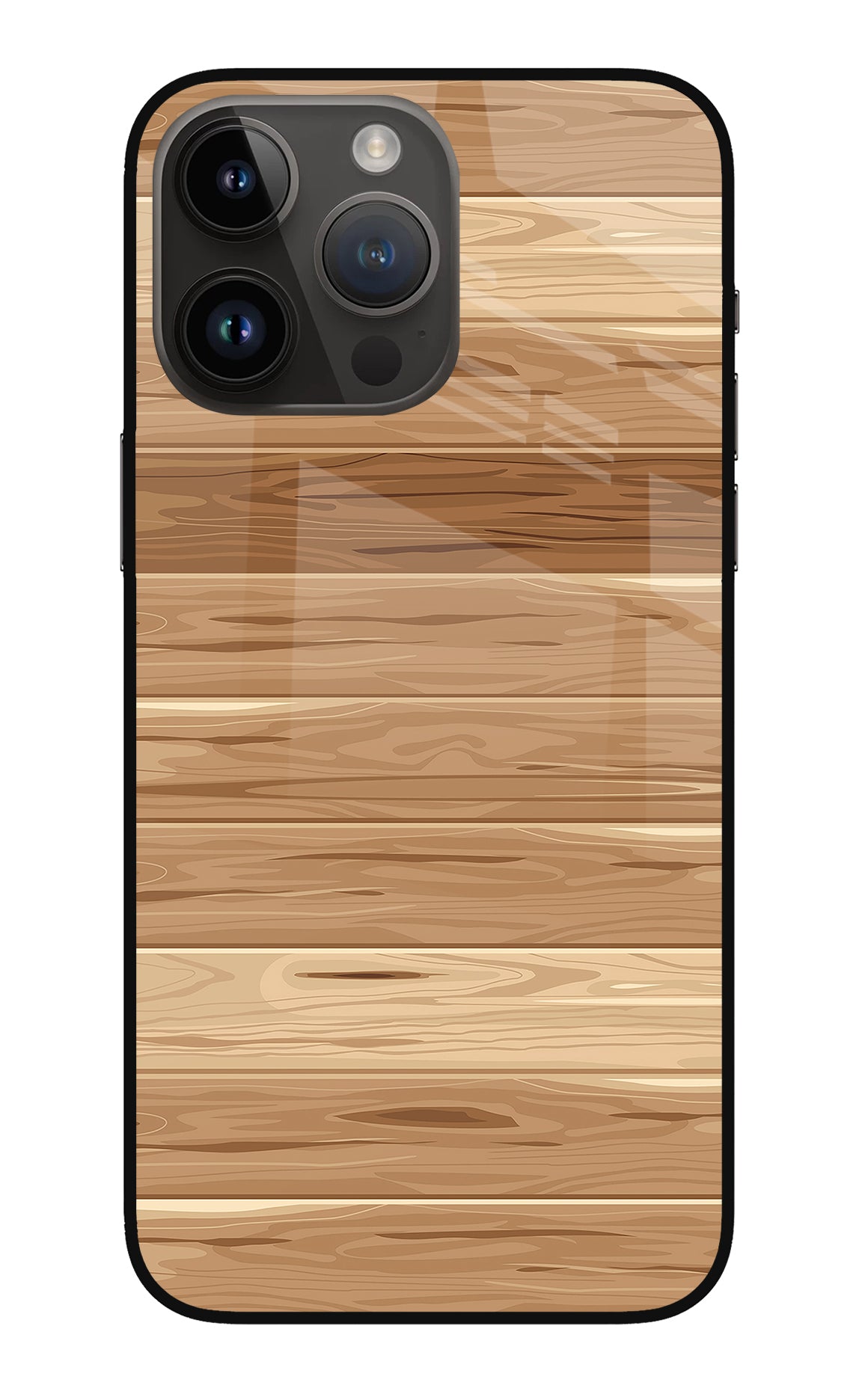 Wooden Vector iPhone 14 Pro Max Back Cover