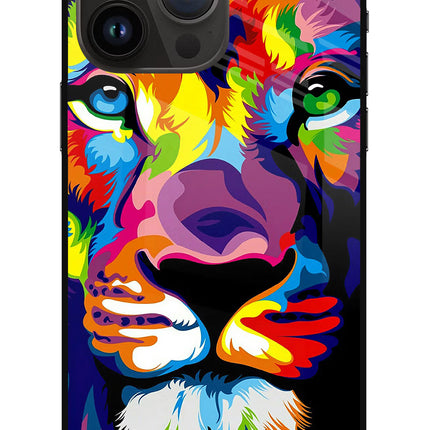 Lion iPhone 14 Pro Max Glass Case