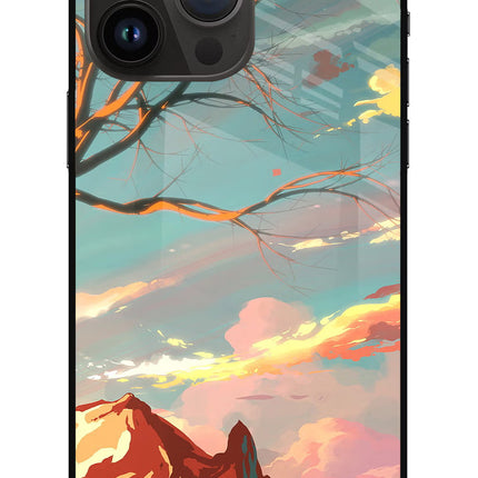Scenery iPhone 14 Pro Max Glass Case