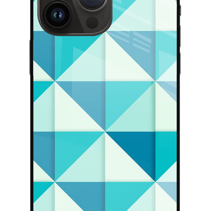 Abstract iPhone 14 Pro Max Glass Case