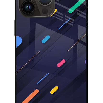 Abstract Design iPhone 14 Pro Max Glass Case